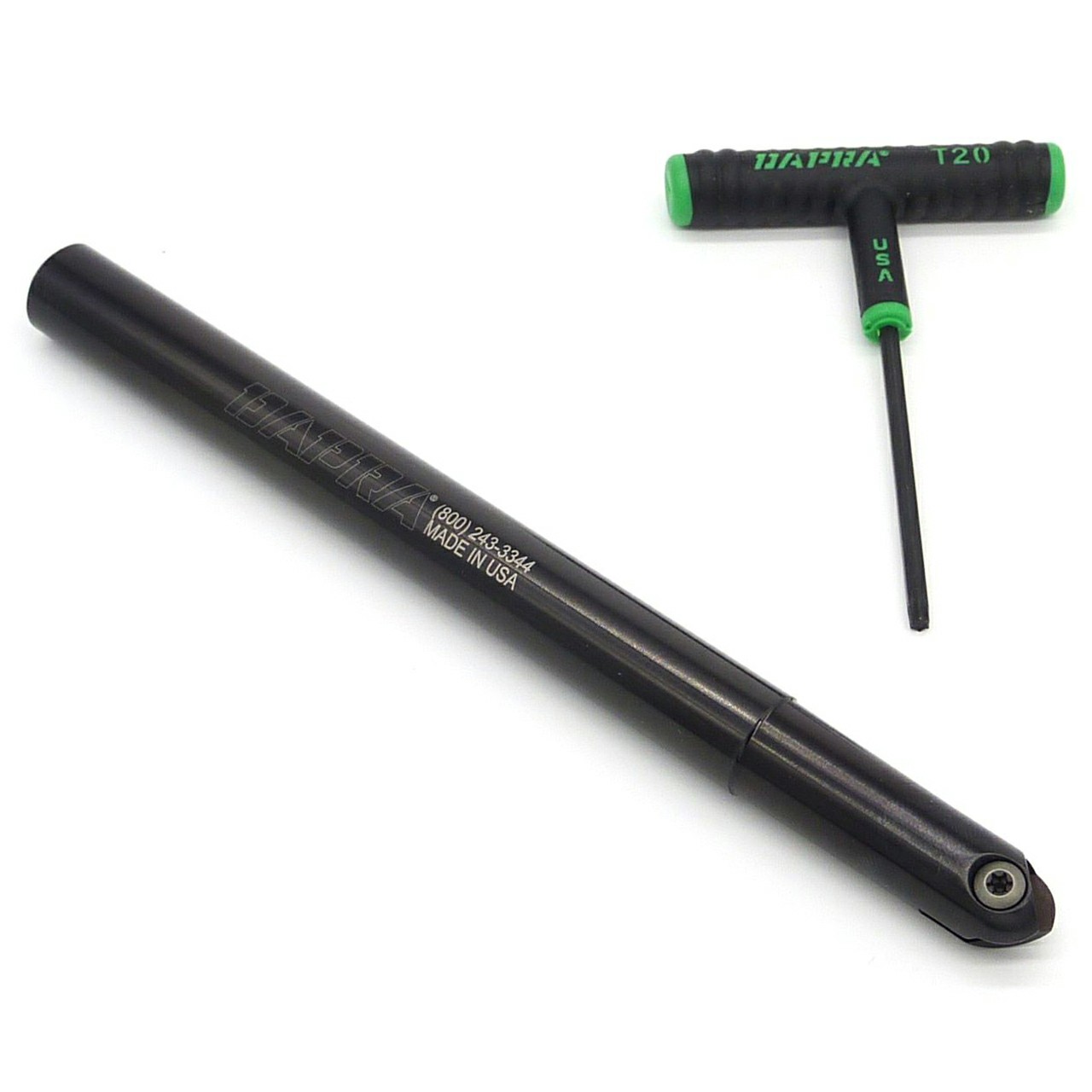 Dapra 41470 | CC-SBNEM-0750-9000-SS 0.750" Diameter x 9.000" OAL 2 Edge Carbide Core Ball Nose End Mill