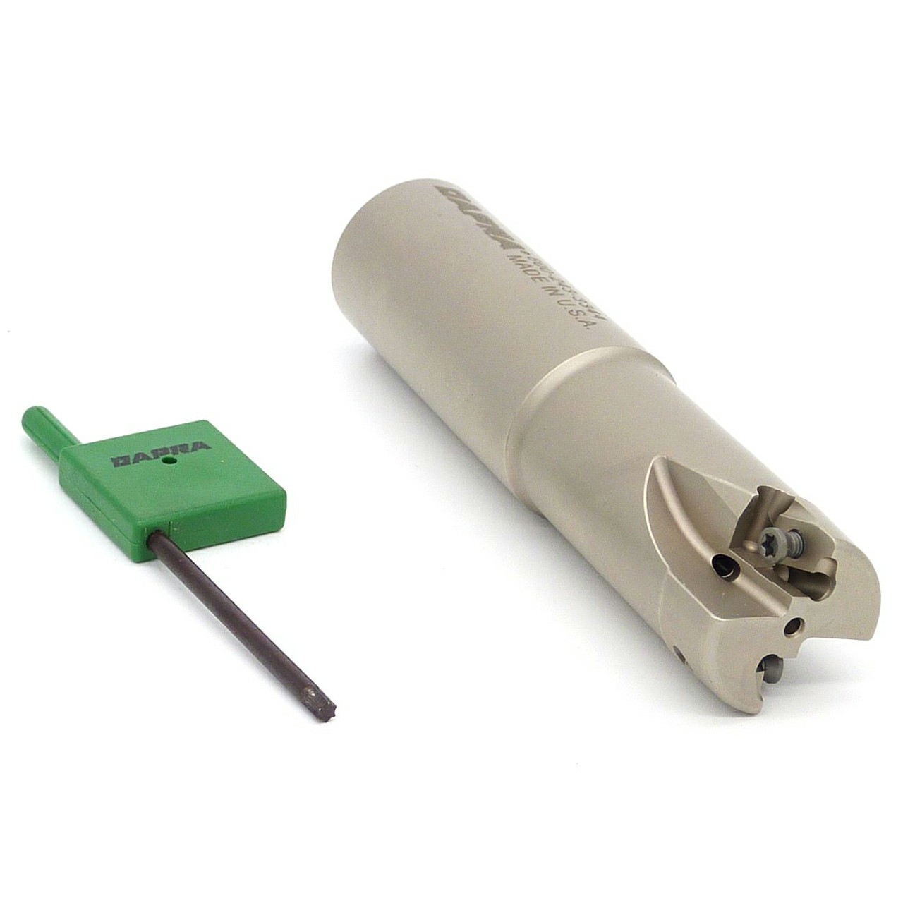 Dapra 33300 | DSSEM-1000-1000-D45-2C 1.000" Diameter x 12.00mm Insert Size x 4.280" OAL 2 Edge Steel Square Shoulder End Mill