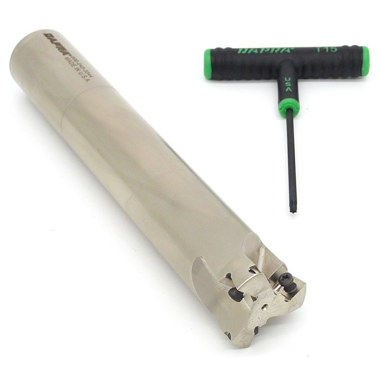 Dapra 60630 | HFEM150-550-R4-3 1.500" Diameter x RF12 Size x 37.780" OAL 3 Edge Heavy-Feed End Mill