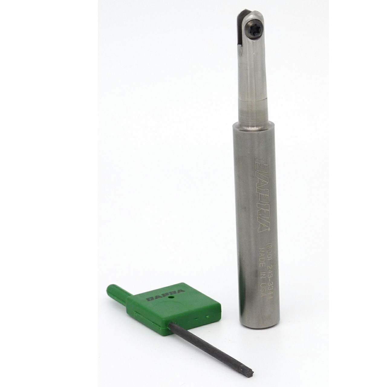 Dapra 40645 | SC-BNEM-0375-3950-OS 0.500" Diameter x OAL 3.950" Edge 2 Solid Carbide Ball Nose End Mill