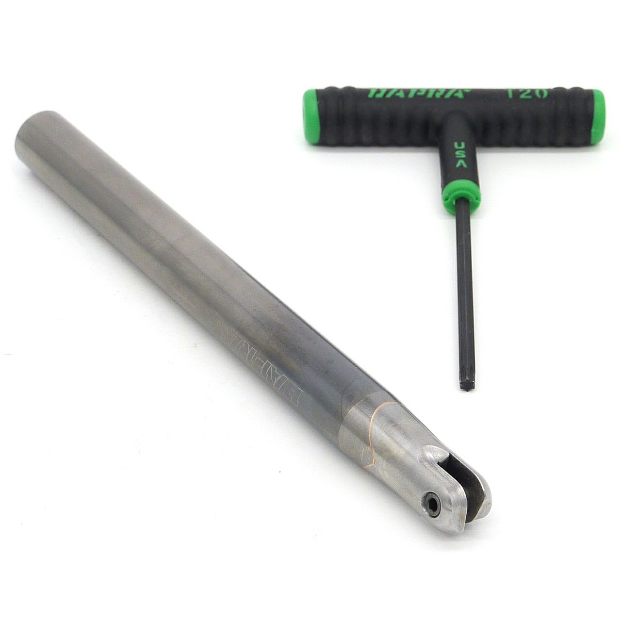 Dapra 40690 | SC-BNEM-0625-7000-SS 0.625" Diameter x OAL 7.000" Edge 2 Solid Carbide Ball Nose End Mill