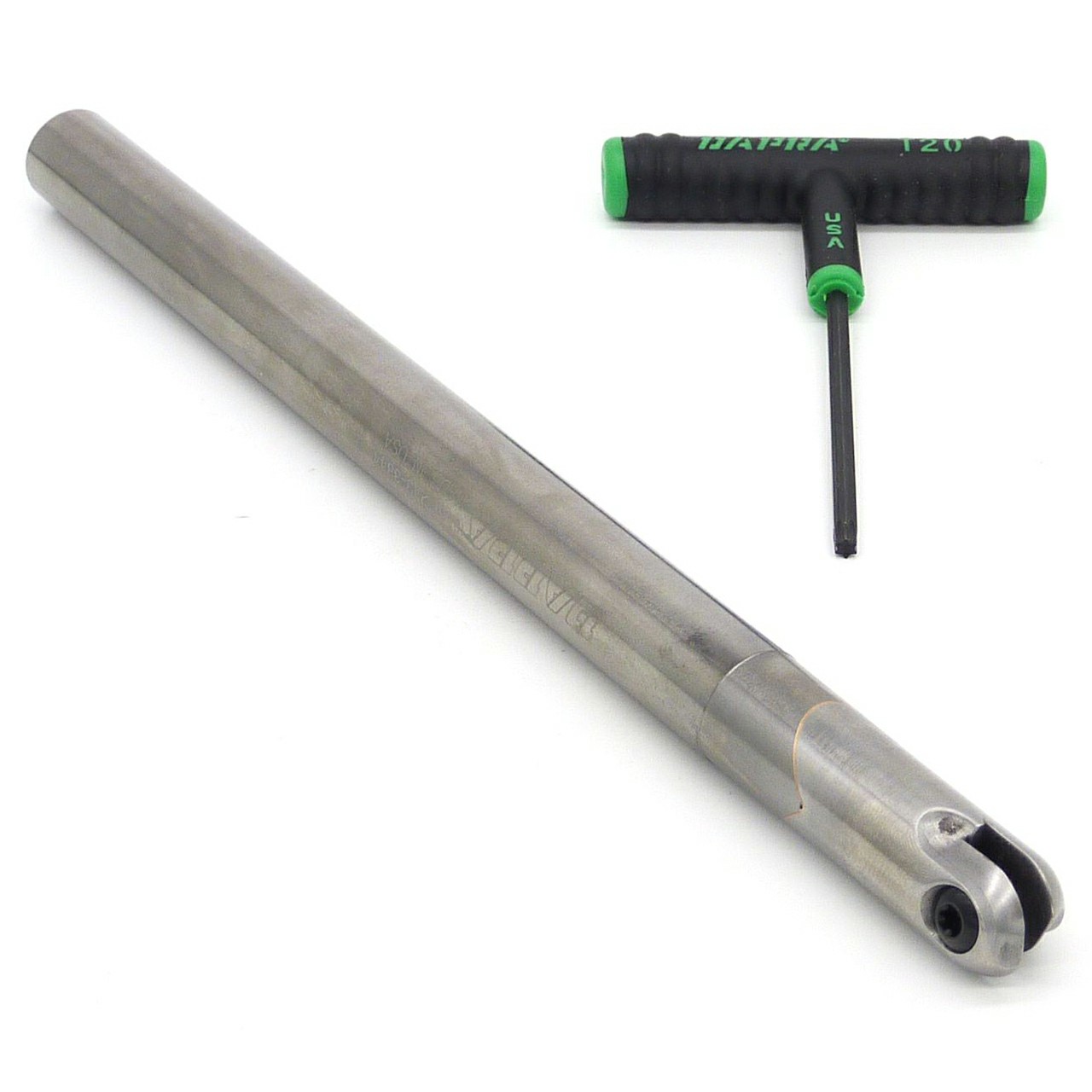 Dapra 40720 | SC-BNEM-0750-10000-18MM-SS 18.00mm Diameter x OAL 10.000" Edge 2 Solid Carbide Ball Nose End Mill