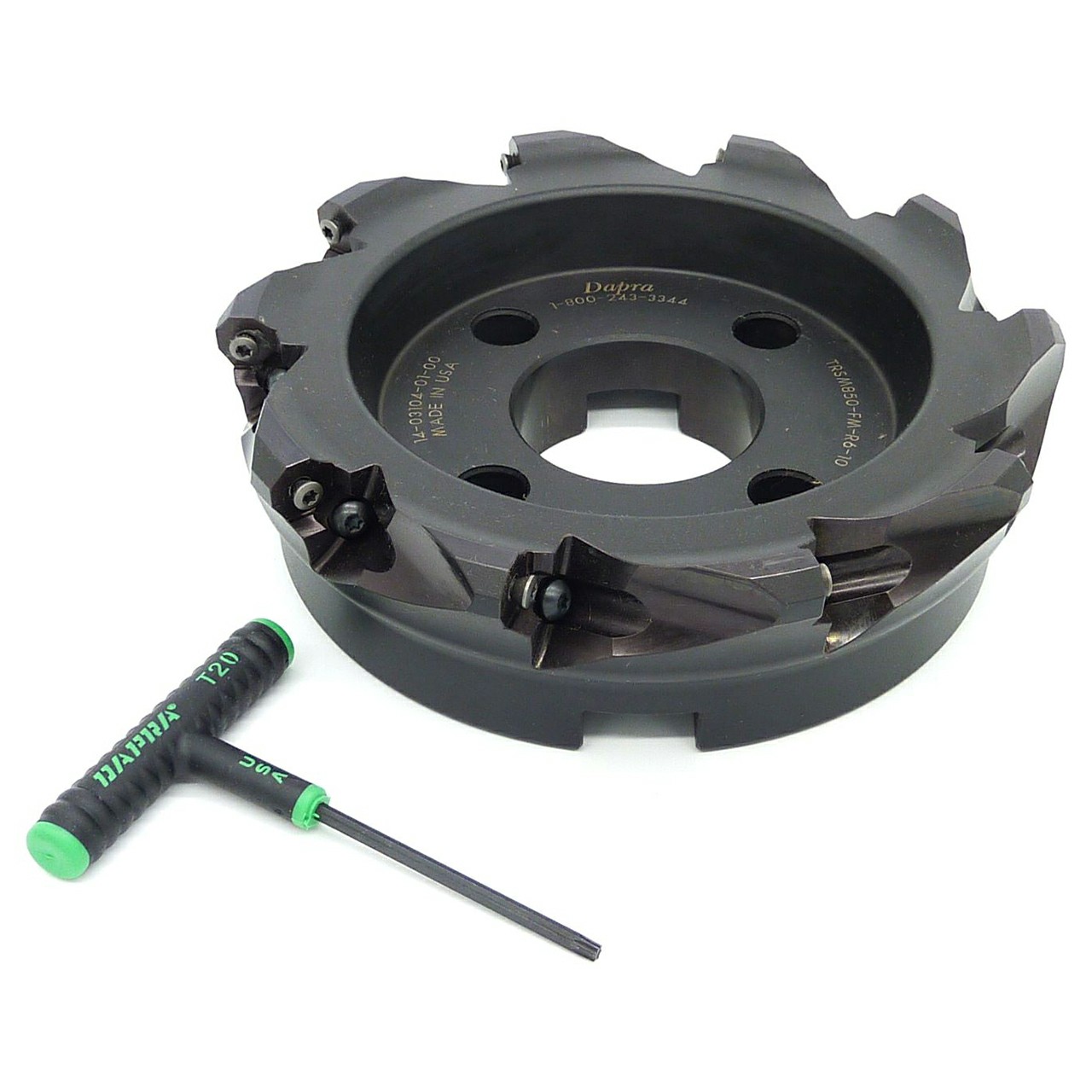 Dapra 80620 | TRSM850-FM-R6-10 8.440" Diameter x 0.750" Size 10 Edge Toroid Shell Mill