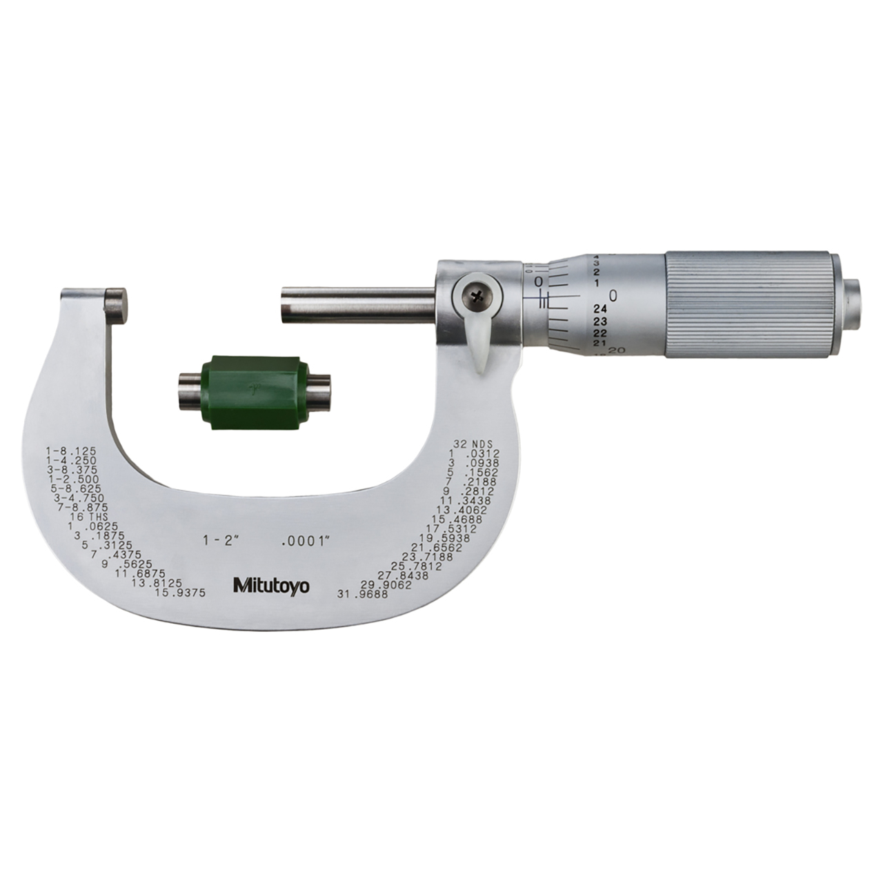 Mitutoyo 101-118 | 2" Range x 0.0001" Graduation Mechanical Outside Micrometer