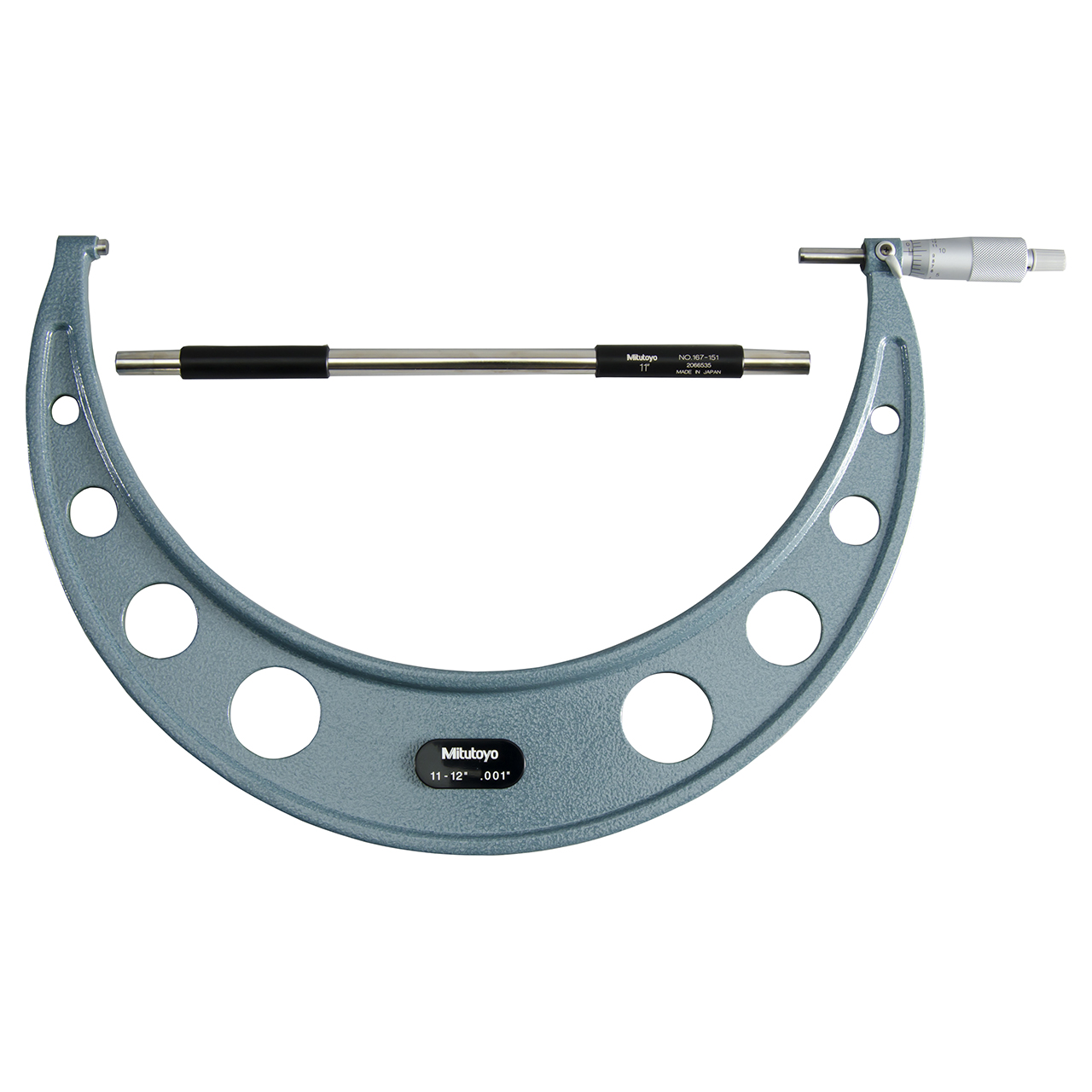 Mitutoyo 103-188 | 11 - 12" Range x 0.001" Resolution Mechanical Outside Micrometer