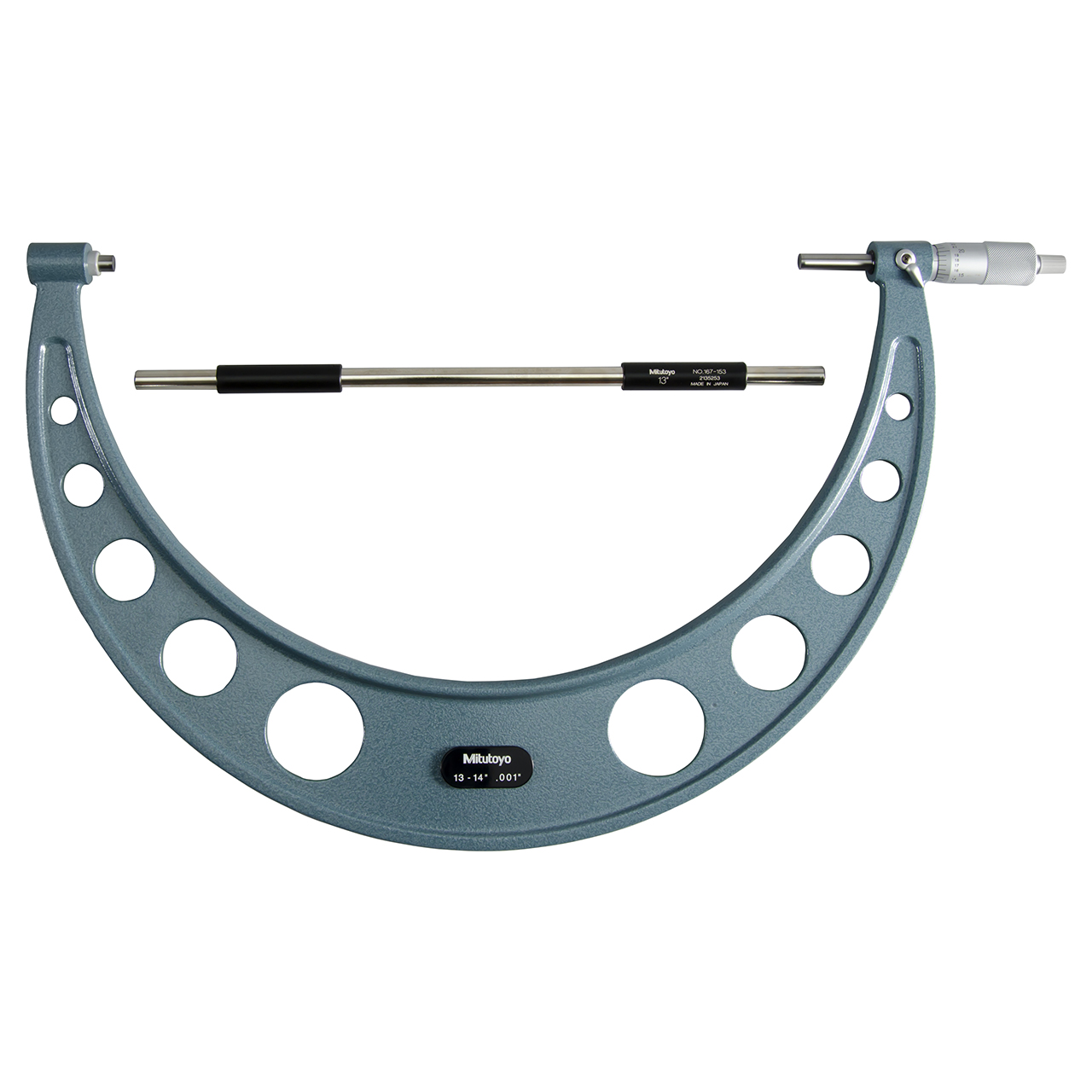 Mitutoyo 103-190 | 13 - 14" Range x 0.001" Resolution Mechanical Outside Micrometer