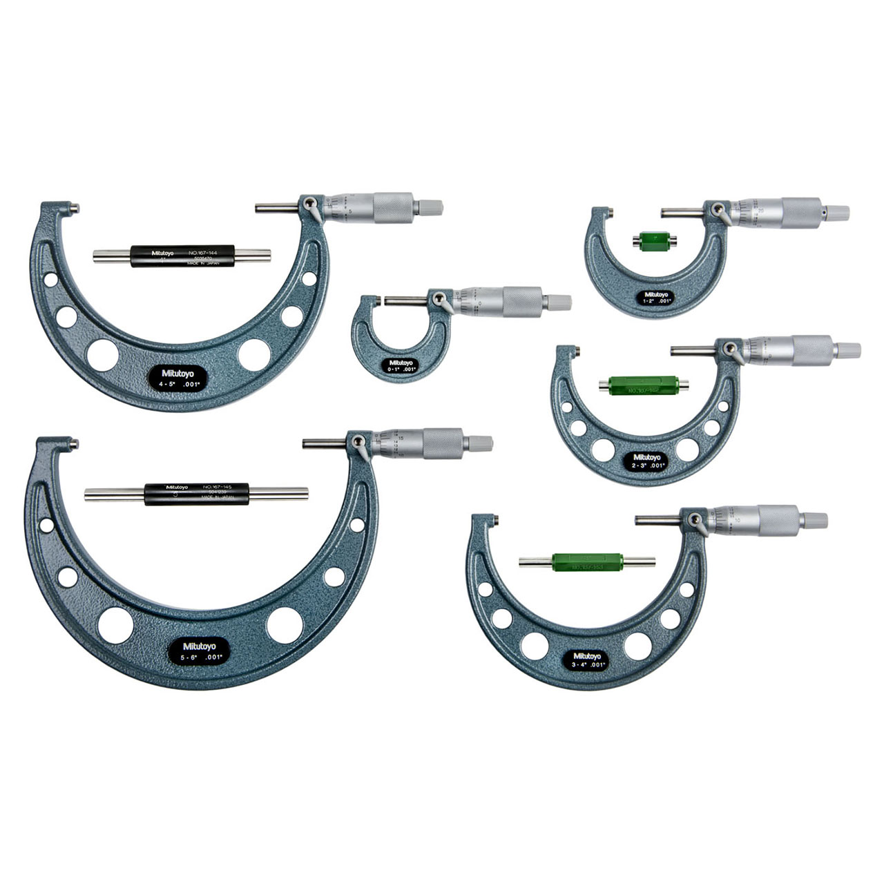 Mitutoyo 103-904-10 | Mechanical Outside Micrometer Set