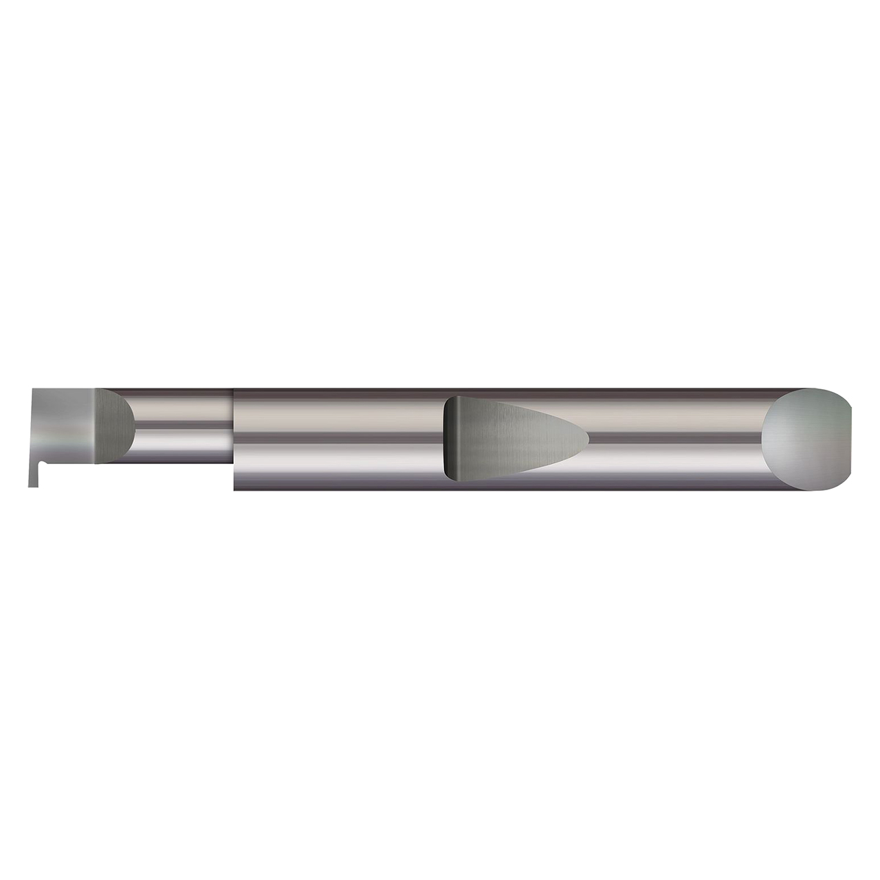 Micro 100 QRR-4112 | 0.500" Maximum Bore Depth x 0.2500" Shank x 2.000" OAL x 0.0400" Width Right hand Uncoated Grooving Tool