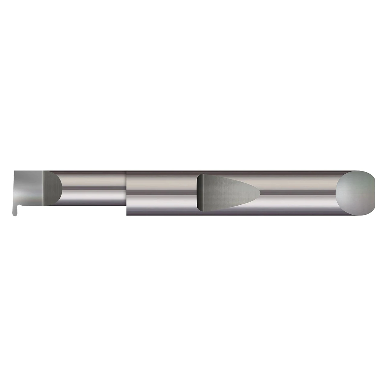 Micro 100 QFR-7847X | 0.500" Maximum Bore Depth x 0.3750" Shank x 2.000" OAL x 0.0870" Width Right hand AlTiN Grooving Tool