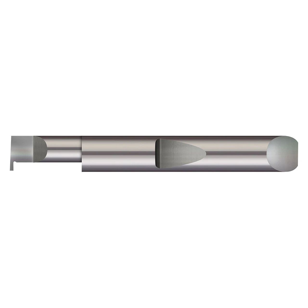 Micro 100 QRR-6068X | 0.750" Maximum Bore Depth x 0.3750" Shank x 2.000" OAL x 0.0620" Width Right hand AlTiN Grooving Tool