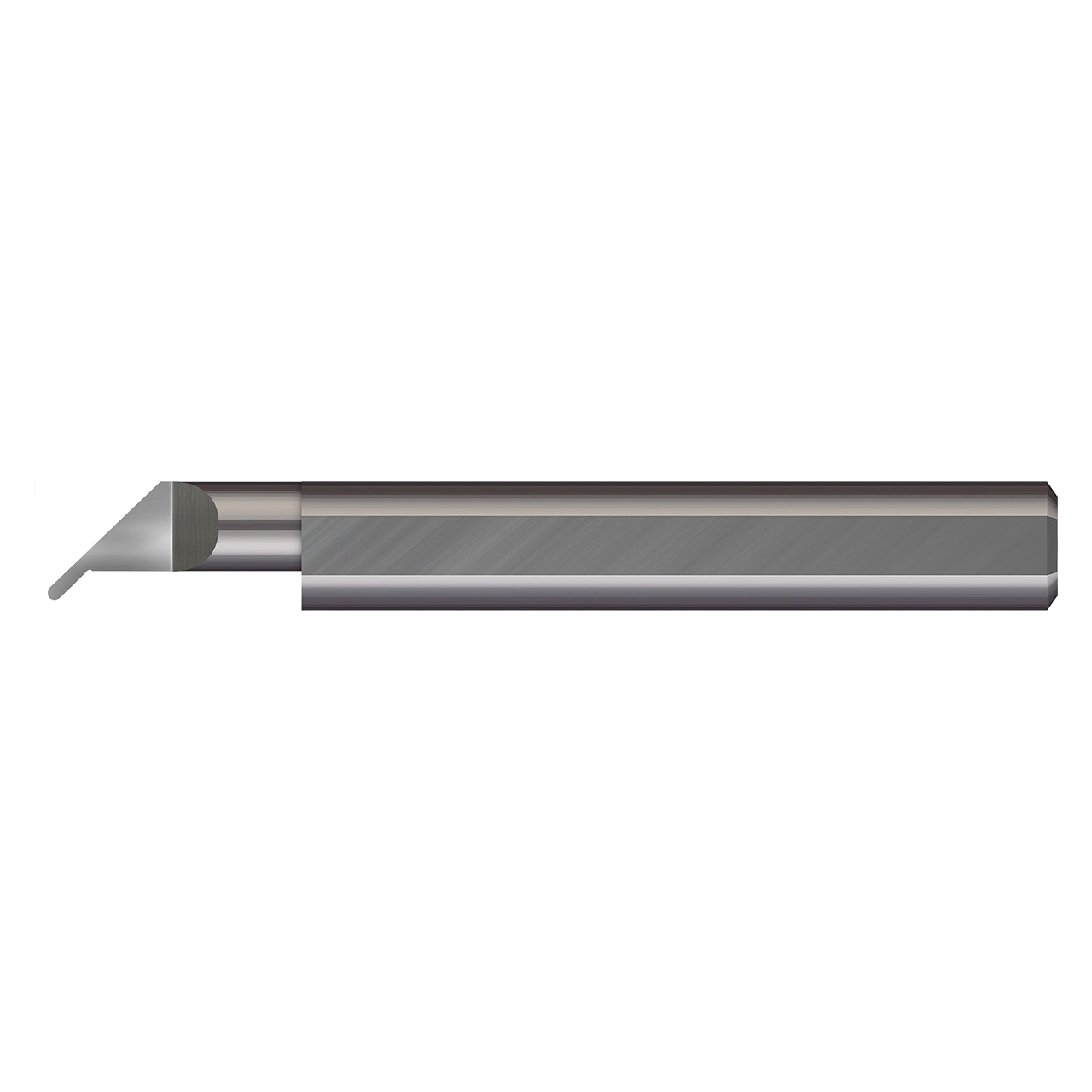 Micro 100 UP-18039-6X | 0.375" Maximum Bore Depth x 0.1875" Shank x 2.000" OAL x 0.0390" Width Right hand AlTiN Grooving Tool