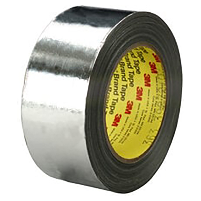 3M 7010375889 | 98.75mm OAL x 114.30mm OAW x 0.19mm Thickness Silver Aluminium Tape