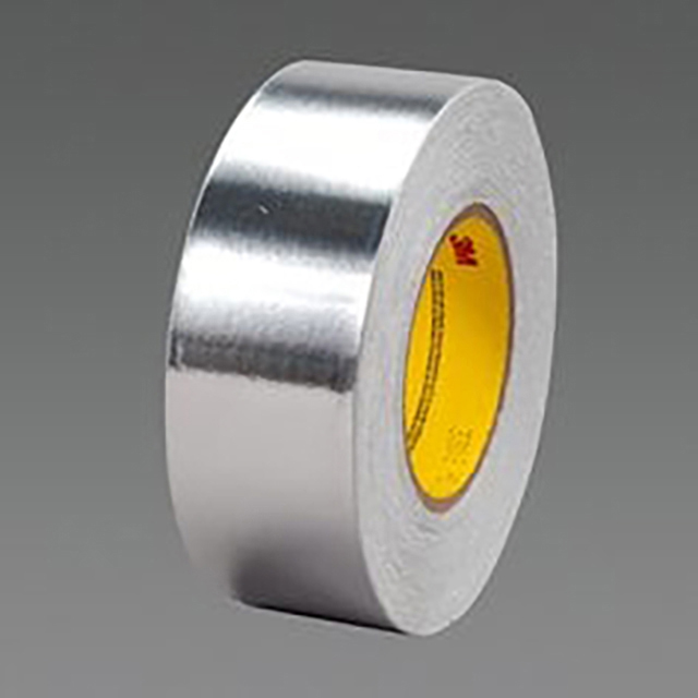 3M 7010331859 | 32.91mm OAL x 101.60mm OAW x 0.09mm Thickness Silver Aluminum Foil Tape
