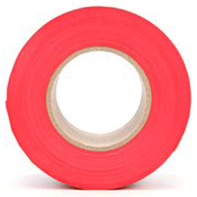 3M 7000133181 | 304.80mm OAL x 76.20mm OAW x 0.05mm Thickness Red Barricade Tape