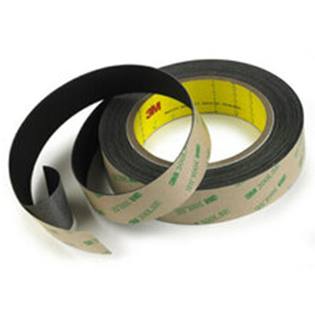 3M 7000124825 | 65.80mm OAL x 2.50cm OAW x 0.97mm Thickness Black Adhesive Transfer Tape