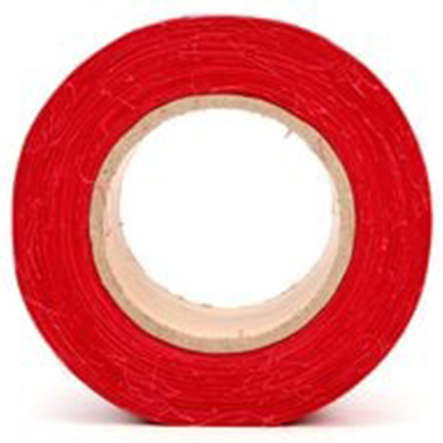3M 7000133198 | 45.72mm OAL x 76.20mm OAW x 0.25mm Thickness Red Barricade Tape