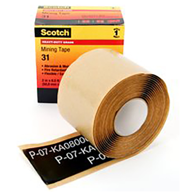 3M 7000031769 | 2.60mm OAL x 50.80mm OAW x 1.52mm Thickness Black Electrical Tape