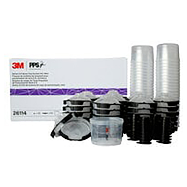 3M 7100284553 | 200.0 ml Capacity x 200 Micron PPS Spray Cup System Kit