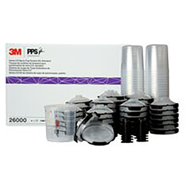 3M 7100284557 | 650.0 ml Capacity x 200 Micron PPS Spray Cup System Kit