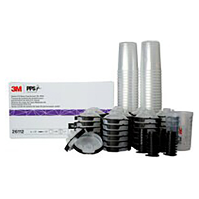 3M 7100285373 | 400.0 ml Capacity x 200 Micron PPS Spray Cup System Kit
