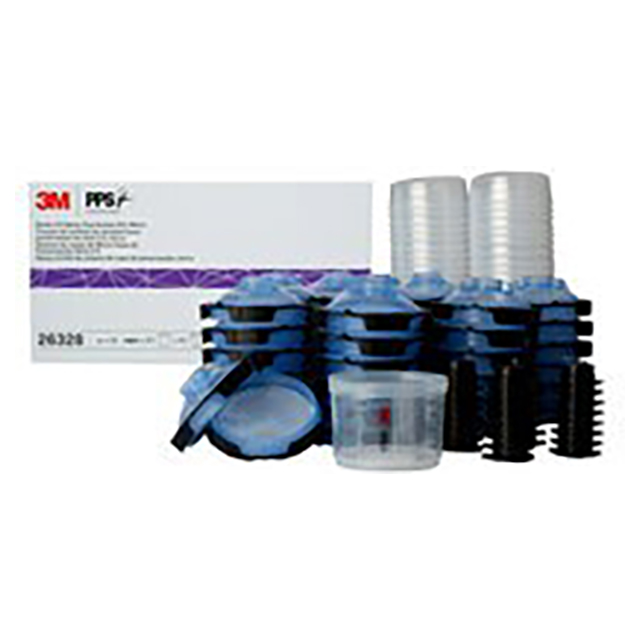 3M 7100284555 | 90.0 ml Capacity x 125 Micron PPS Spray Cup System Kit