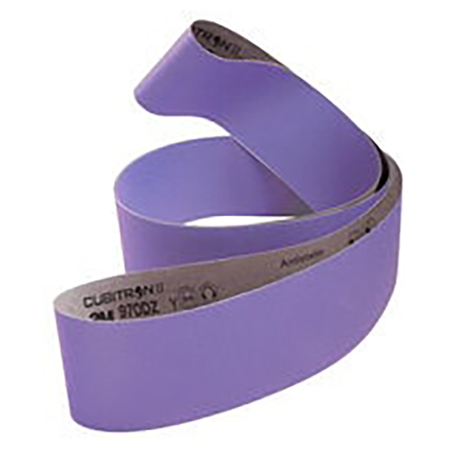 3M 7100305827 | 72.000" OAL x 1.500" Overall Width x 120+ Grit Open Coat Wood Cloth Belt