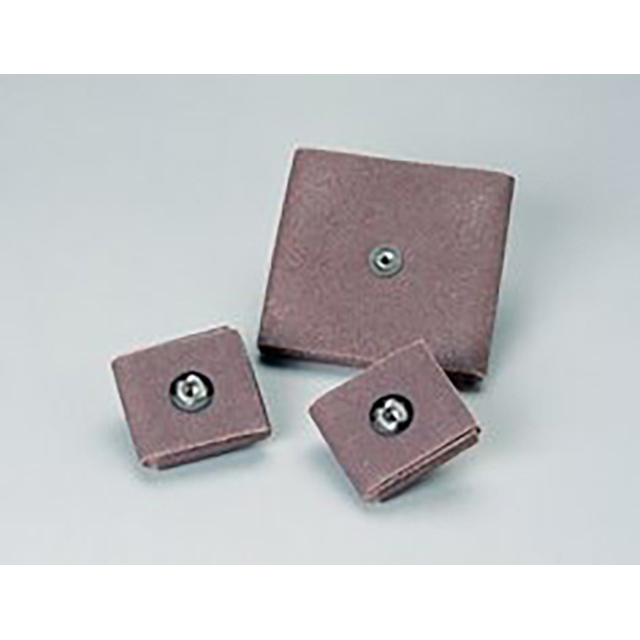 3M 7100105394 | 2" x 2" x 3/8" Size 80 Grit Abrasive Square Pad