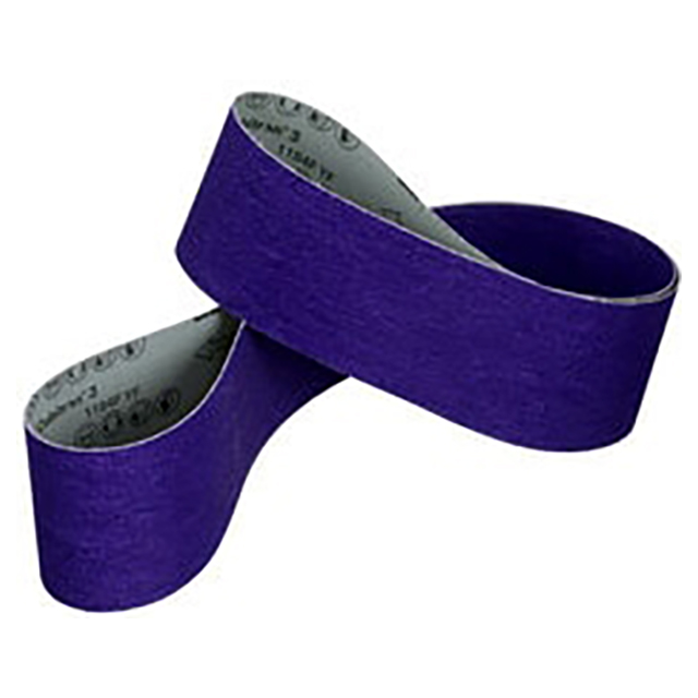 3M 7100322822 | 132.000" OAL x 7.000" Overall Width x 36+ Grit Closed Coat Stainless Steel Cloth Belt