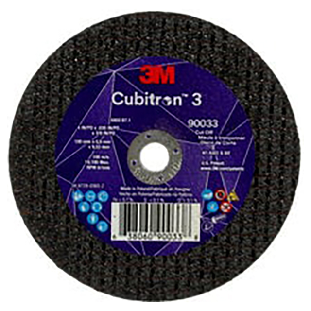3M 7100303857 | 4.000" Overall Diameter x 0.035" Thickness x 21000.0 RPM 60+ Grit Precision Shaped Ceramic Cut-Off Wheel