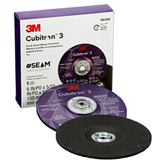 3M 7100316747 | 6 in x 5/32 in x 5/8 in-11 Size 36+ Grit Cut and Grind Wheel