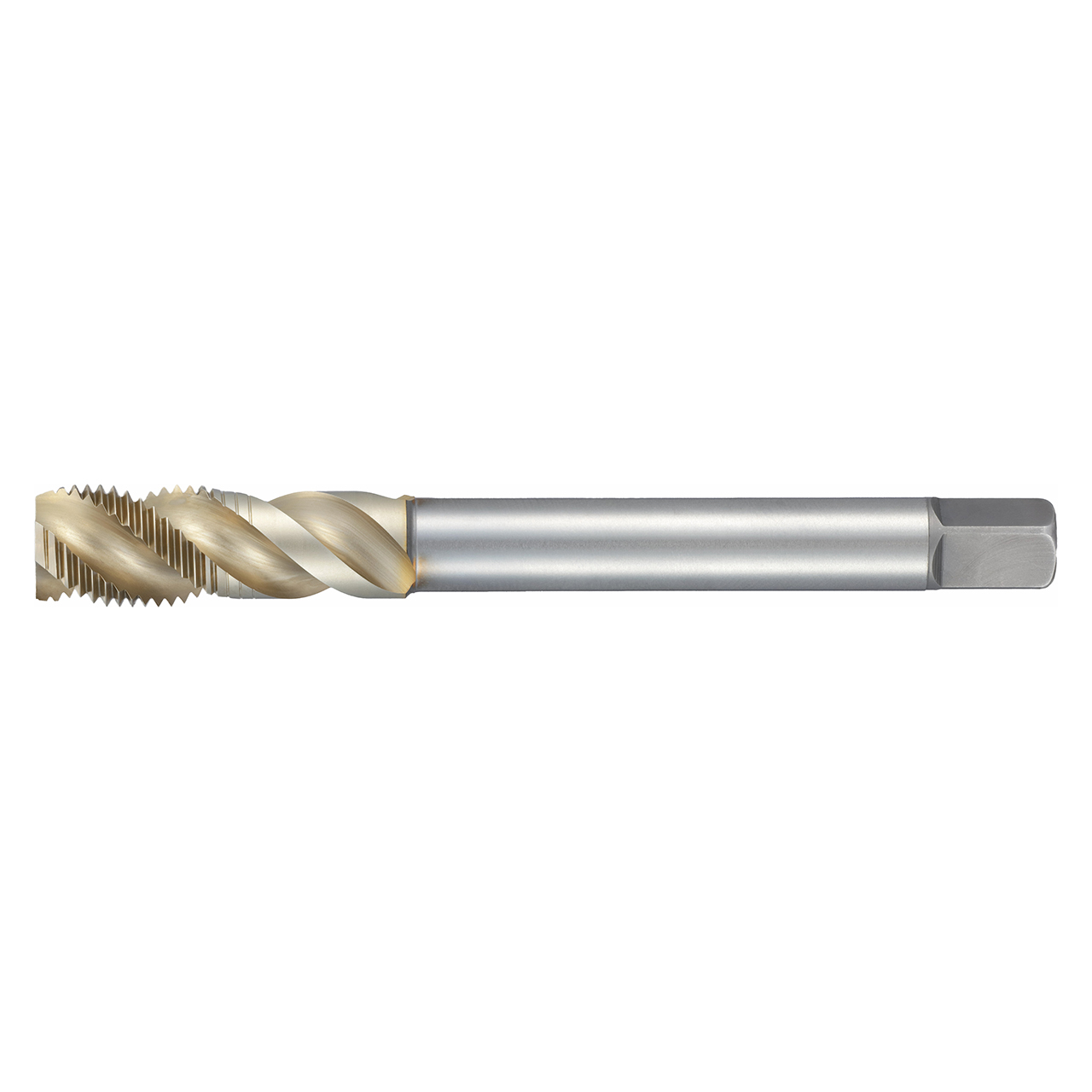 Nachi 1486342 | 0.7800" Thread x M12 x 1.75 Pitch x 0.3670" Shank x 3.9370" OAL 3 Flute SG Coated Powdered Metal Spiral Flute Tap