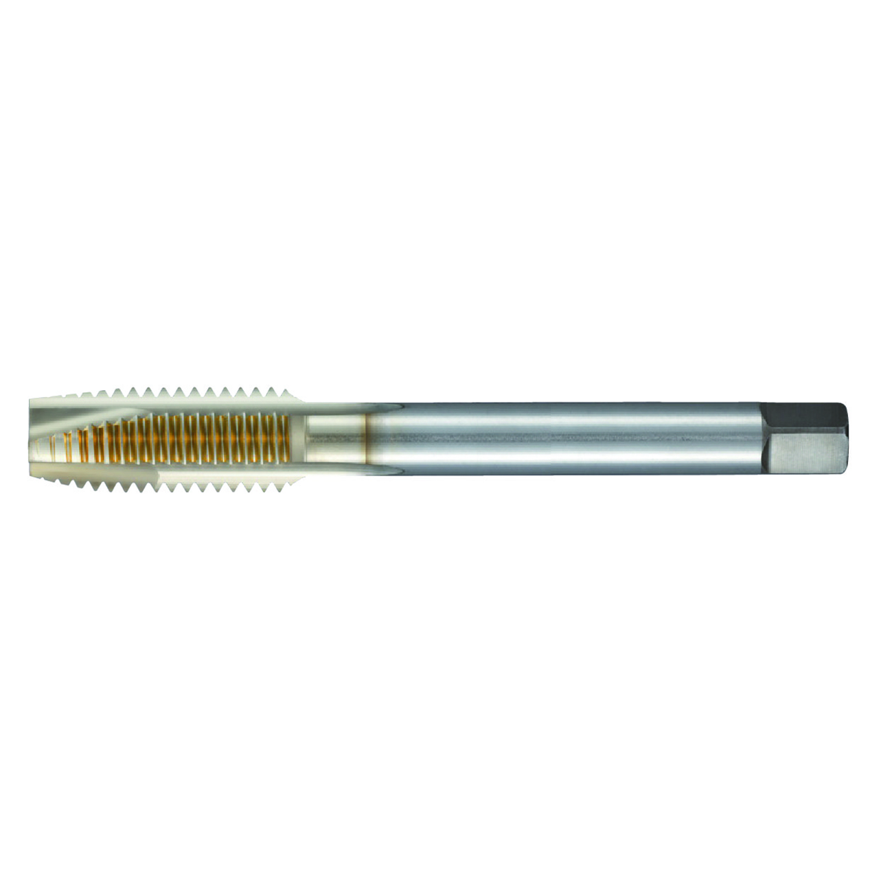 Nachi 1542560 | 0.7090" Thread x 10-32" Pitch x 0.1940" Shank x 2.7560" OAL 3 Flute SG Coated Powdered Metal Spiral Point Tap