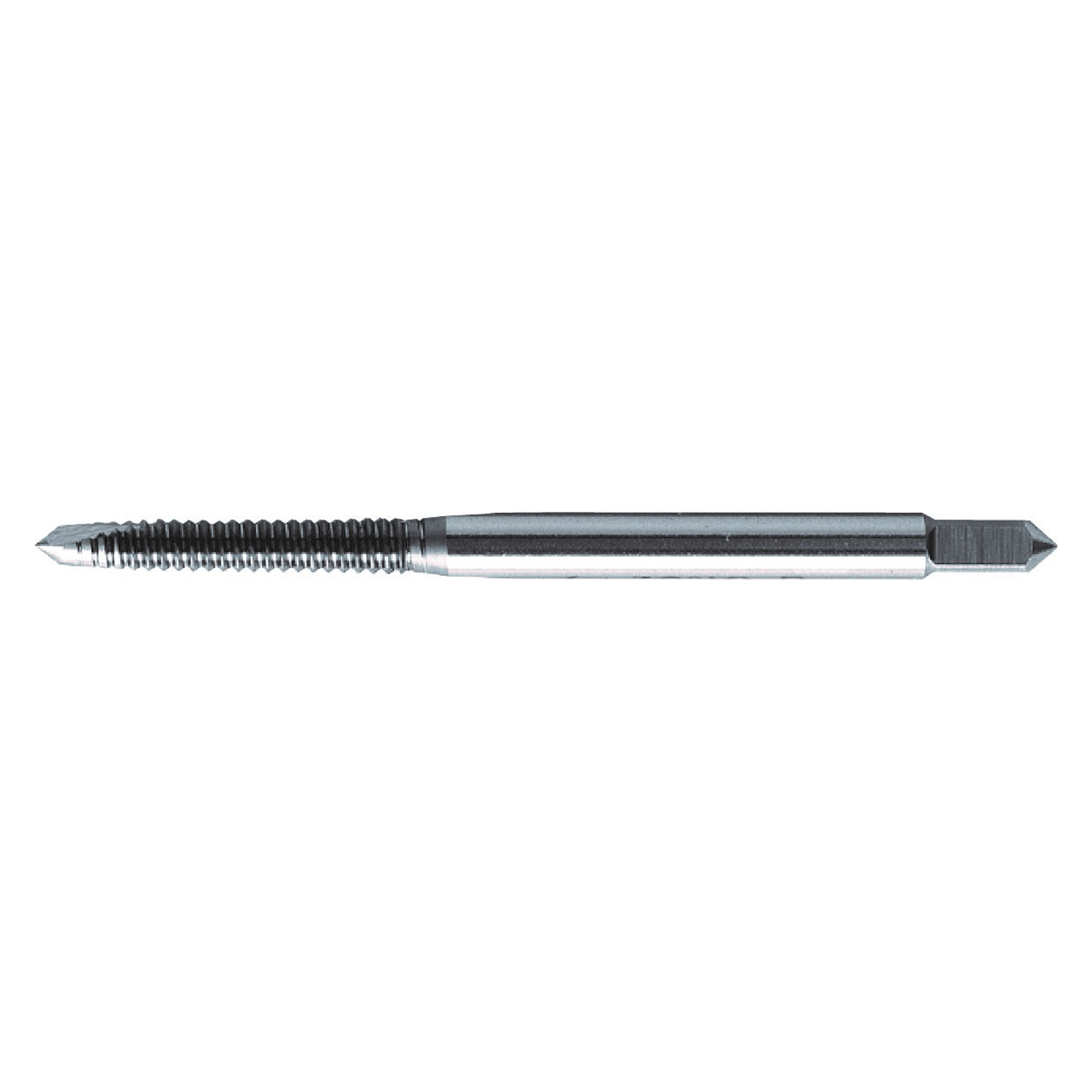 Nachi 67212 | 3/8" Thread x 1-72 Pitch x 0.1410" Shank x 1-11/16" OAL 2F Flute NONE Coated HSS Spiral Point Tap