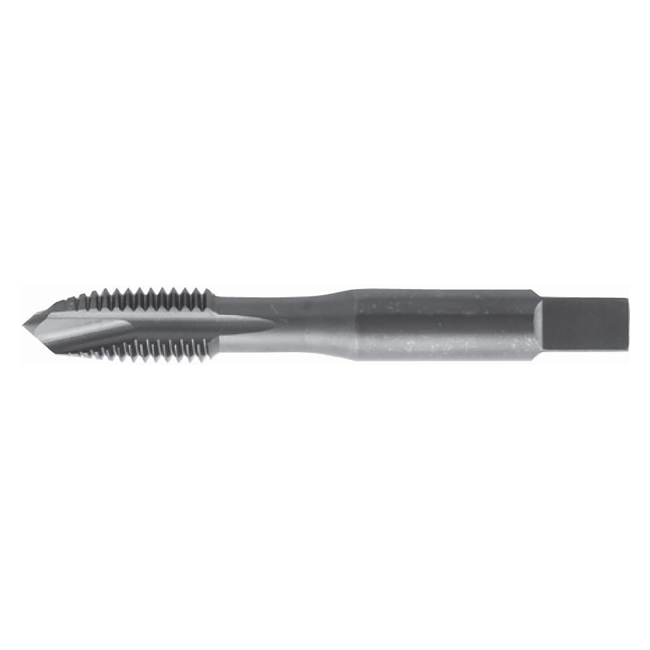 Nachi 87220 | 0.5000" Thread x 3-48 Pitch x 0.1410" Shank x 1-13/16" OAL 2F Flute Black Oxide Coated HSSE-V Spiral Point Tap