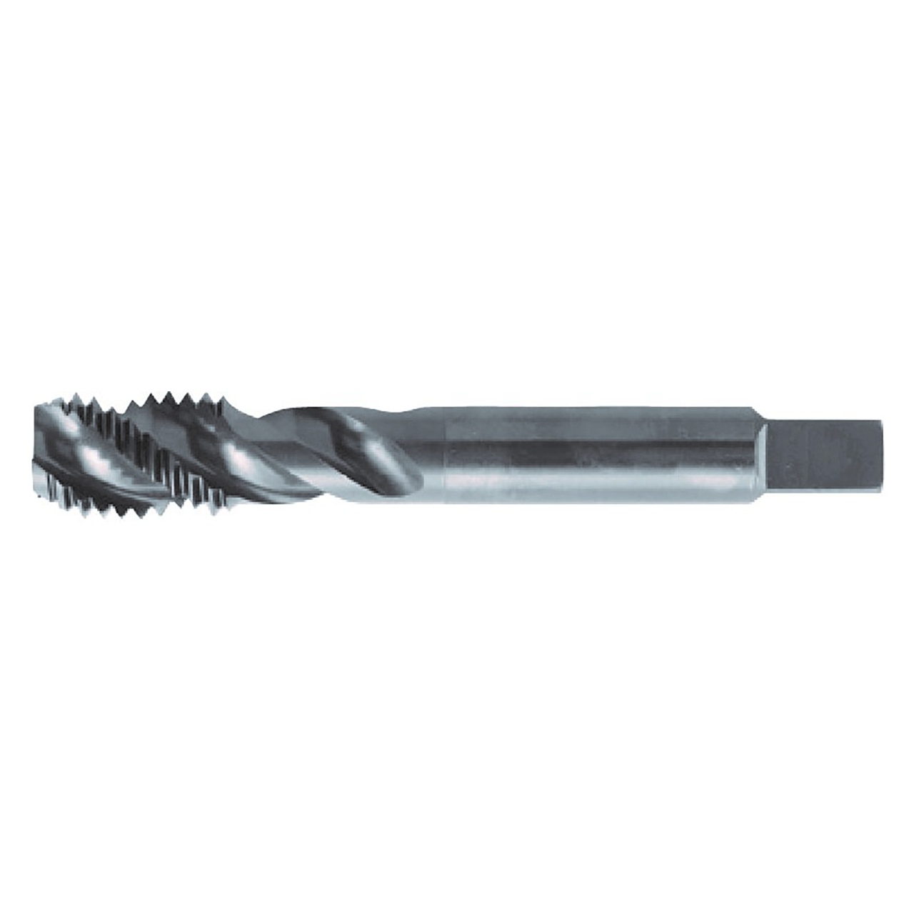 Nachi 54616 | 0.2760" Thread x M3.5-0.6 Pitch x 0.1410" Shank x 2" OAL 3F Flute Black Oxide Coated HSSE-V Spiral Flute Tap