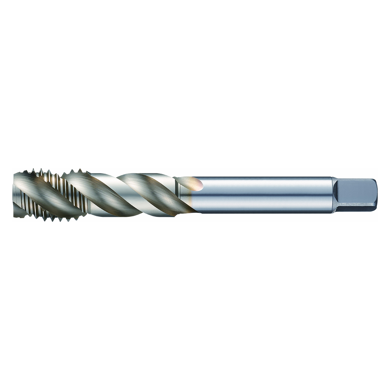 Nachi 799655 | 10.5000" Thread x M10x1.25 Pitch x 7.0000" Shank x 75.00mm OAL 3F Flute SG Coated Powdered Metal Spiral Flute Tap