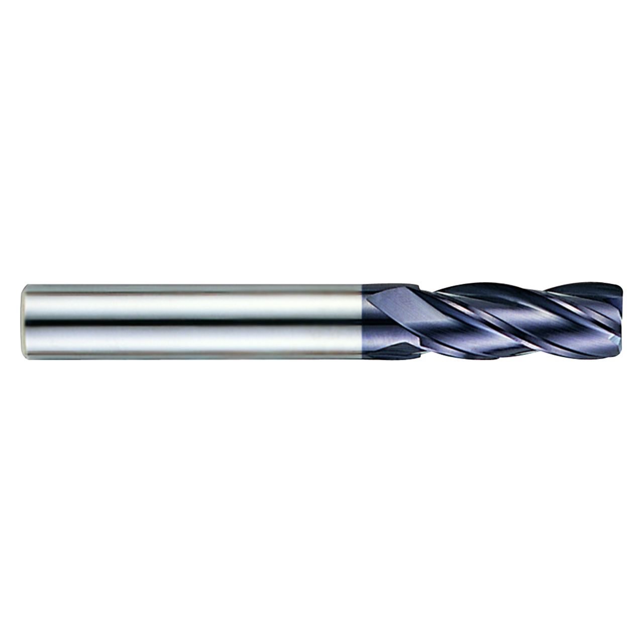 YG1 93236 | 1/2" Diameter x 1/2" Shank x 4" OAL x 5/8" LOC 4 Flute ALTiN Coated Carbide Corner Radius End Mill