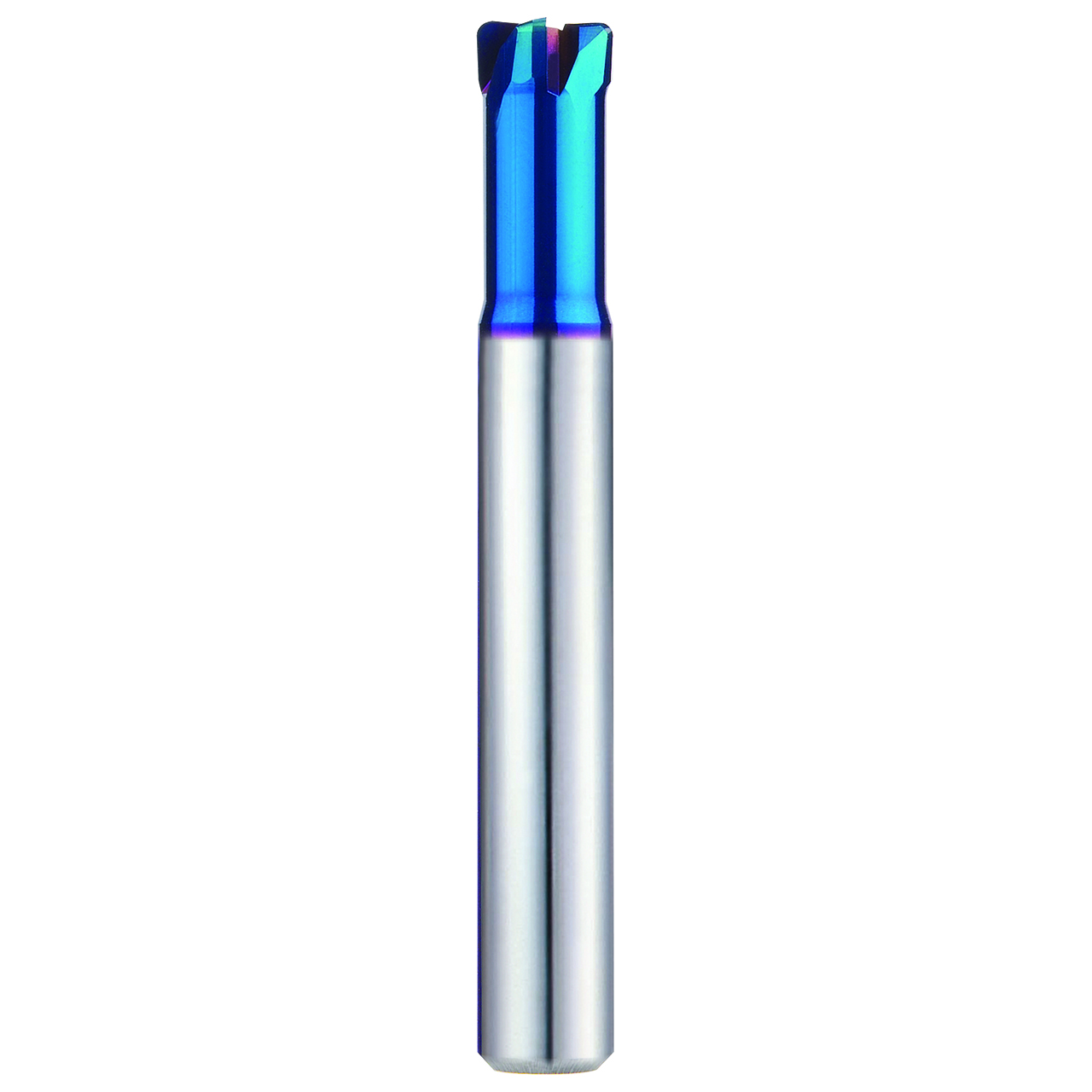 YG1 G859061 | 6.00mm Diameter x 6.00mm Shank x 2.50mm LOC x 12.00mm LBS x 60.00mm OAL x 1.00mm Radius 4 Flute Blue Coated Carbide G859 Corner Radius End Mill