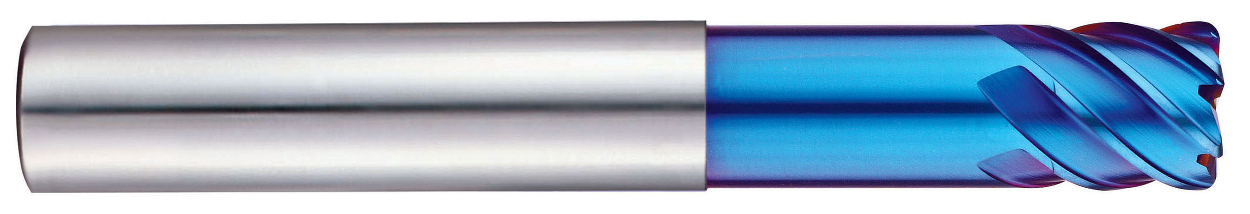 YG1 G8A39907 | 17/27" Diameter x 17/27" Shank x 5-2/17" OAL x 1 20/77" LOC 6 Flute Blue Coated Carbide Corner Radius End Mill