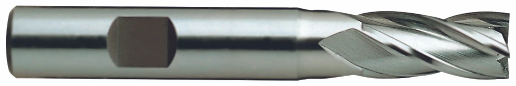 YG1 E9985048TF | 3/4" Diameter x 3/4" Shank x 3-7/8" OAL x 1-5/8" LOC 4 Flute TiAlN Coated Premium HSS-PM Square Length End Mill