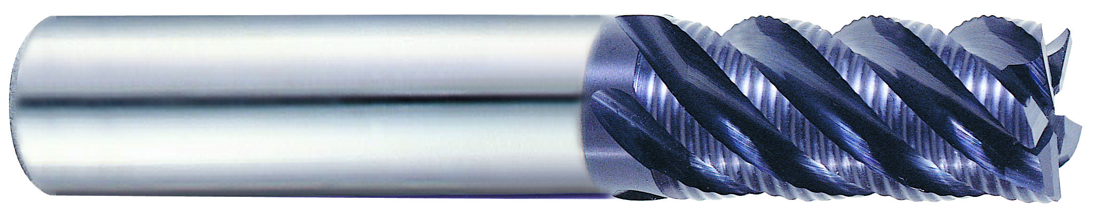 YG1 95110 | 3/8" Diameter x 3/8" Shank x 7/8" LOC x 2-1/2" OAL 4 Flute TiAlN Coated Carbide Roughing End Mill