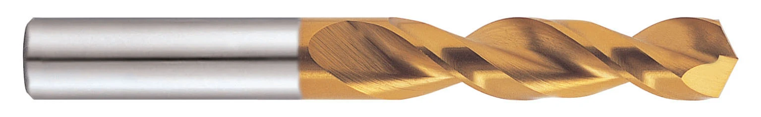 YG1 D4148122 | 8/51" Diameter x 8/51" Shank x 1-1/16" Flute Length x 2-1/8" OAL TiN Coated HSS Co8 Screw Machine Length Drill Bit