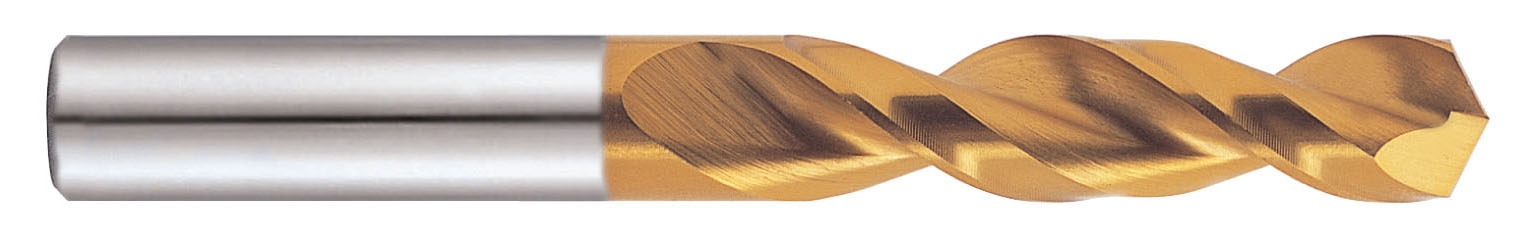 YG1 DN514008 | 1/8" Diameter x 1/8" Shank x 7/8" Flute Length x 1-7/8" OAL TiN Coated HSS-E Screw Machine Length Drill Bit