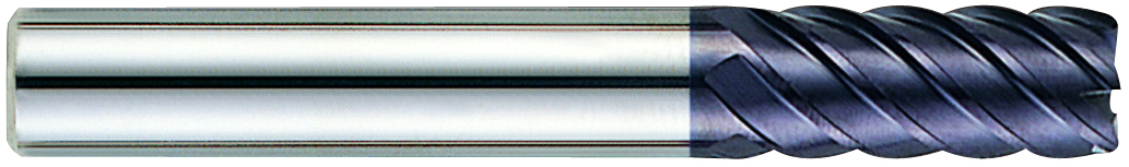YG1 GM639905 | 1/4" Diameter x 1/4" Shank x 1/2" LOC x 3" OAL x 0.020" Radius x 30 Degree Helix Angle 4 Flute Y-Coated Carbide GM639 Corner Radius End Mill