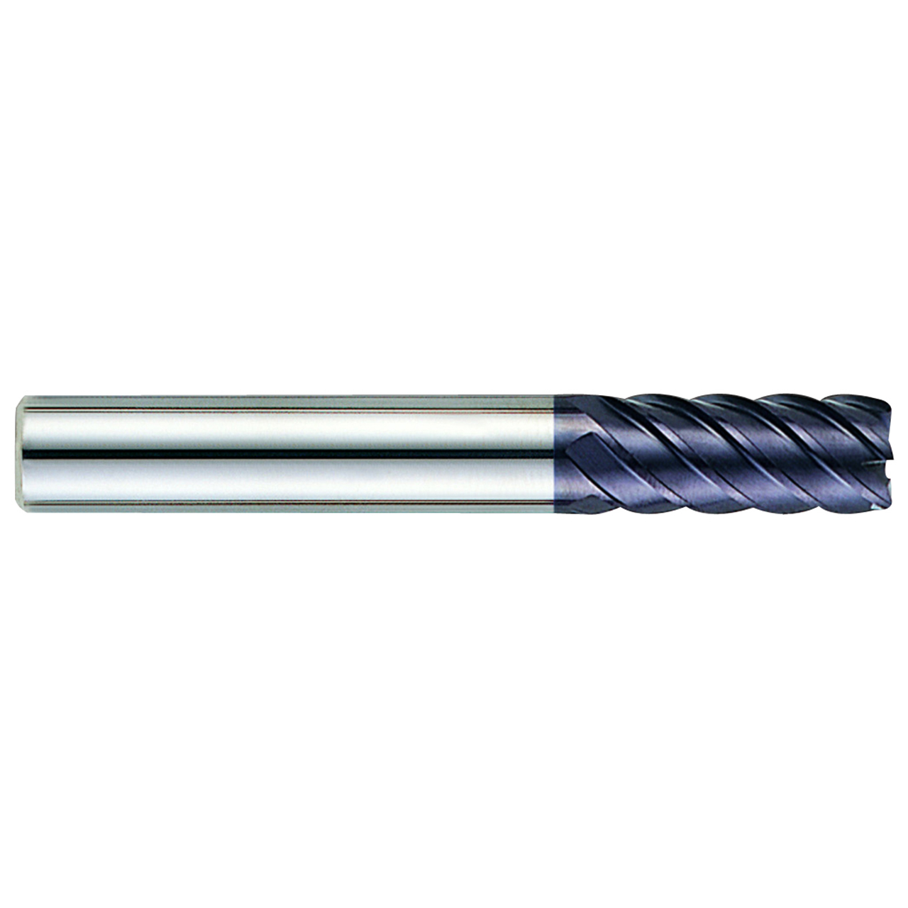 YG1 GM668032 | 1/2" Diameter x 1/2" Shank x 1" LOC x 6" OAL x 0.020" Radius x 45 Degree Helix Angle 6 Flute Y-Coated Carbide GM668 Corner Radius End Mill