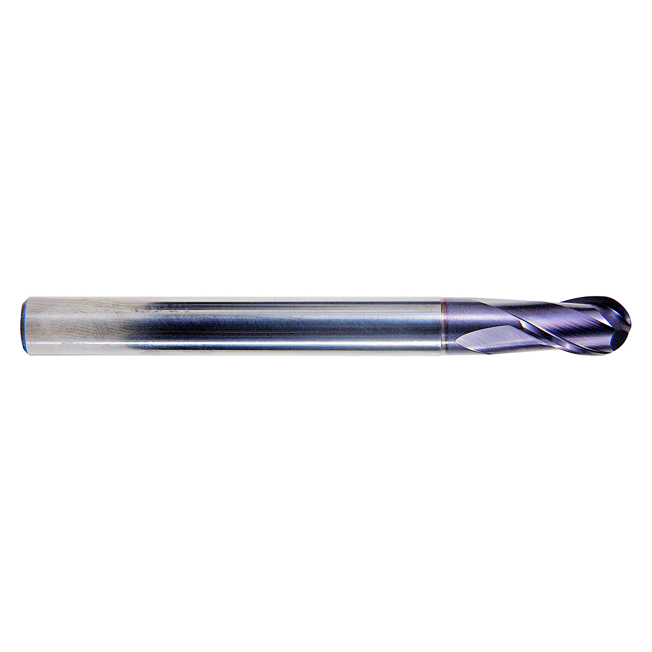 YG1 GM961032 | 1/2" Diameter x 1/2" Shank x 7/8" LOC x 4-1/4" OAL x 1/4" Radius 2 Flute Carbide Ball Nose End Mill