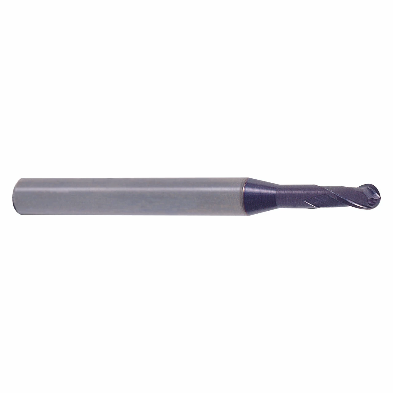 YG1 GM967907 | 3/32" Diameter x 1/8" Shank x 9/64" LOC x 2" OAL x 3/64" Radius 2 Flute Carbide Ball Nose End Mill