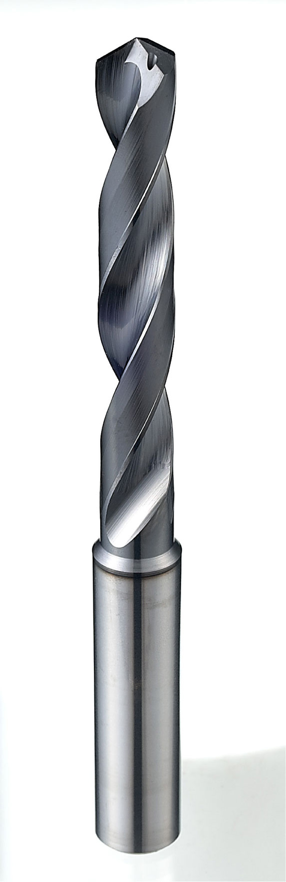 YG1 DGE718023 | 23/64" Diameter x 3/8" Shank x 3" Flute Length x 5-23/64" OAL DLC Coated Carbide Coolant Fed Drill