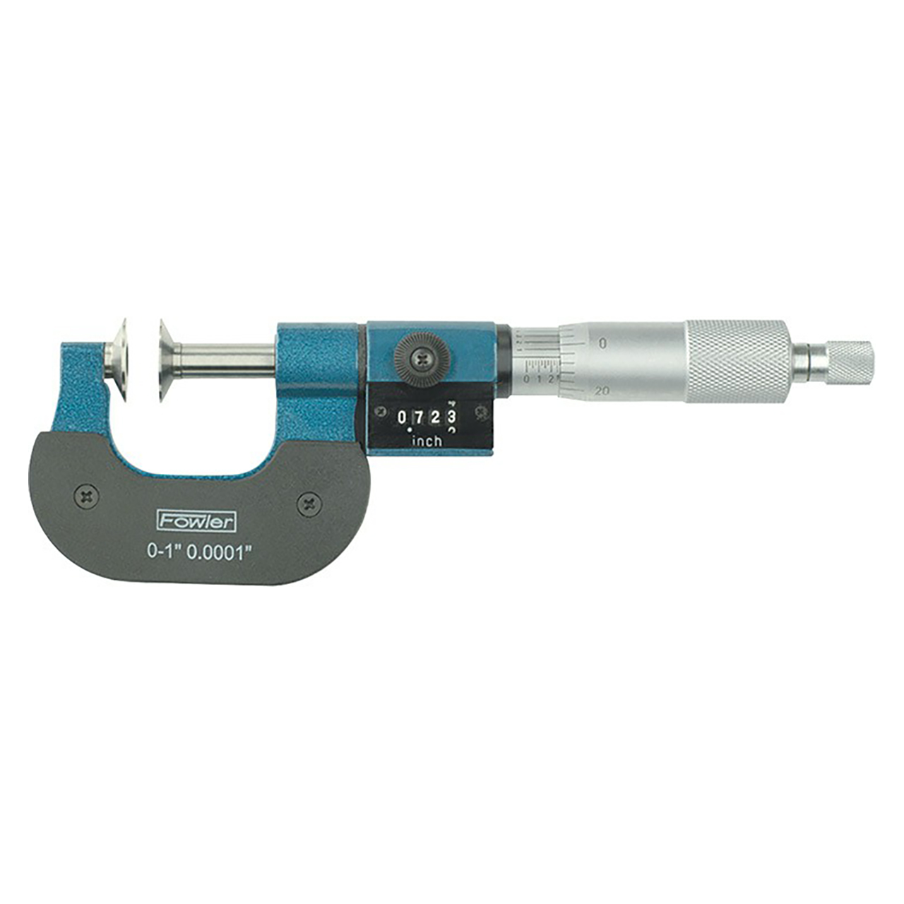 Fowler 52-250-301-1 | x 0-1" Range x 0.0001" Graduation Mechanical Interchangeable-Anvil Micrometer