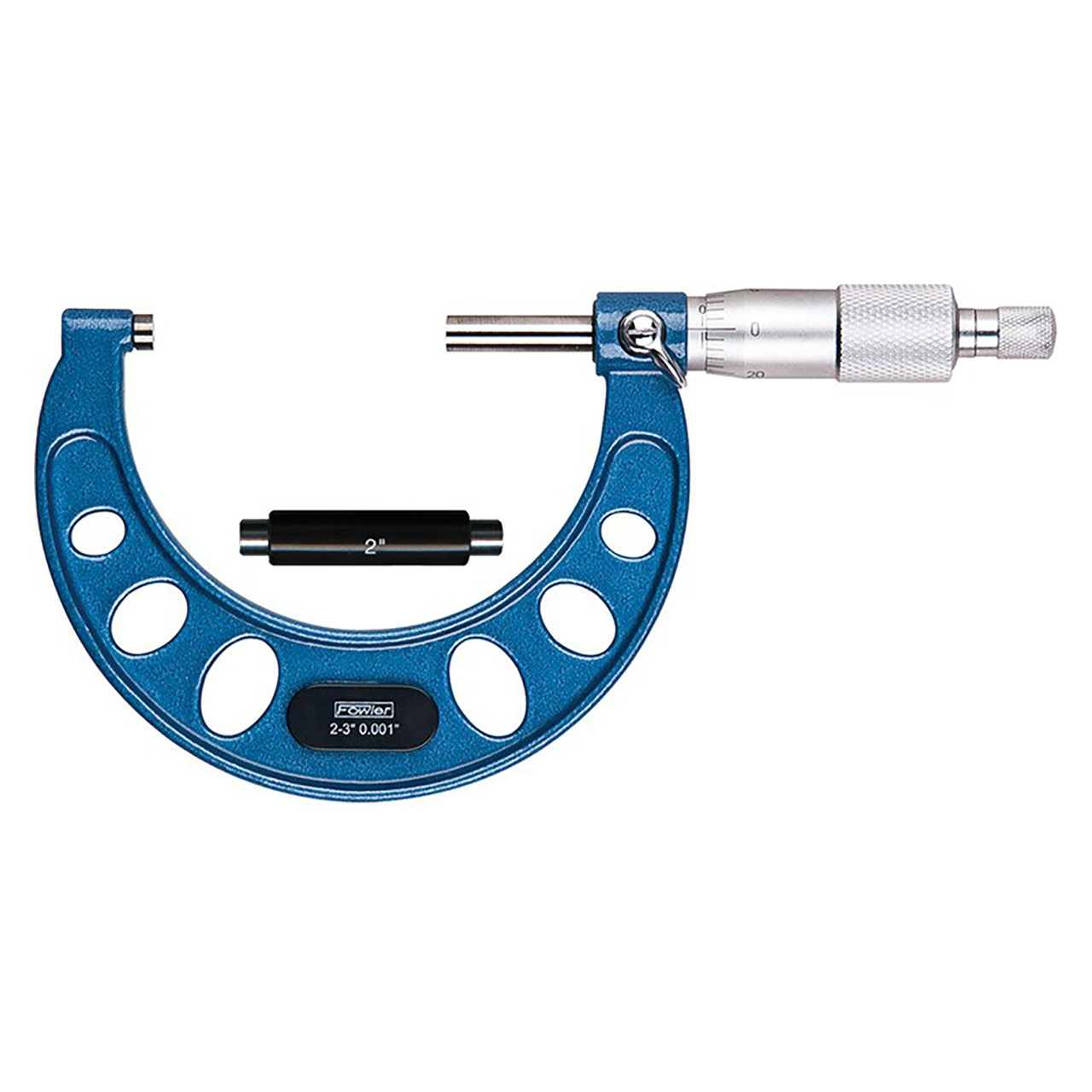 Fowler 52-253-003-1 | x 2-3" Range x 0.001" Graduation Mechanical Interchangeable-Anvil Micrometer